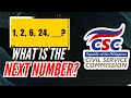 CSE 2024 - Number Series and Sequence Number | Find the next number