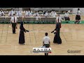 1回戦【横山冬馬（日章学園）×福山雄斗（熊本第二）】男子個人【 110】第69回全九州高等学校剣道競技大会【2022年7月1日~3日久留米アリーナ】