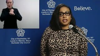 Rochester Mayor Lovely Warren and Police Chief  La'Ron Singletary respond to weekend violence