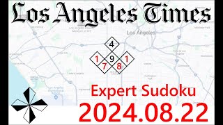 LA Times  Expert Sudoku, Aug. 22, 2024