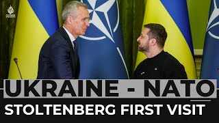 NATO’s Stoltenberg makes first wartime visit to Ukraine