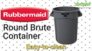 Rubbermaid Round Brute Container | Plastic