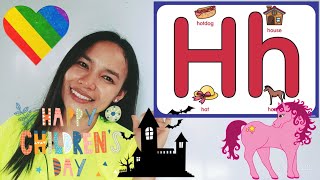 Online learning: lesson 10 (letter Hh) for preschoolers and kindergartens.