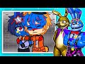 Glitctrap and Glamrock Bonnie REACT to FNAF SECURITY BREACH GACHA LIFE