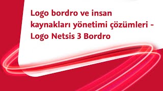 Logo Netsis 3 Beyanname Parametrelerini Tanımlama