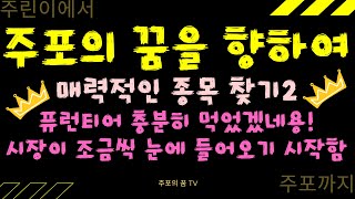 [주꿈향] 시장이 조금씩 들어오는군요... 매력적인 종목 찾기 ! 따라하면 최소 사망ㅋ 절대 따라하지마세요~