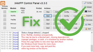 XAMPP Error Solved: MySQL Shutdown Unexpectedly (Quick Fix)