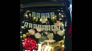 汽車後備箱驚喜 生日驚喜 告白浪漫表白 求婚佈置 後車廂浪漫 balloons decoration