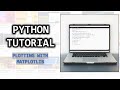 Python Tutorial - 4: Plotting with Matplotlib + Numpy