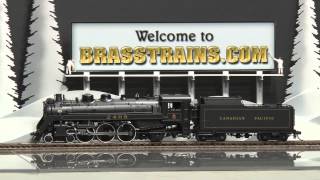 050541-HO Brass Model Train - DP CPR Canadian Pacific G-3g 4-6-2 #2408 - Black (VIDEO)