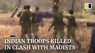 Indian Maoist rebels kill at least 22 security force members in bloodiest attack in 4 years