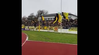 SpVgg Bayreuth gegen Borussia Dortmund U23 - Stimmung Auswärtsfans