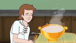 La Bouillie Sucrée (Sweet Porridge) | Conte pour Enfants | Dessin Animé avec Les P'tits z'Amis