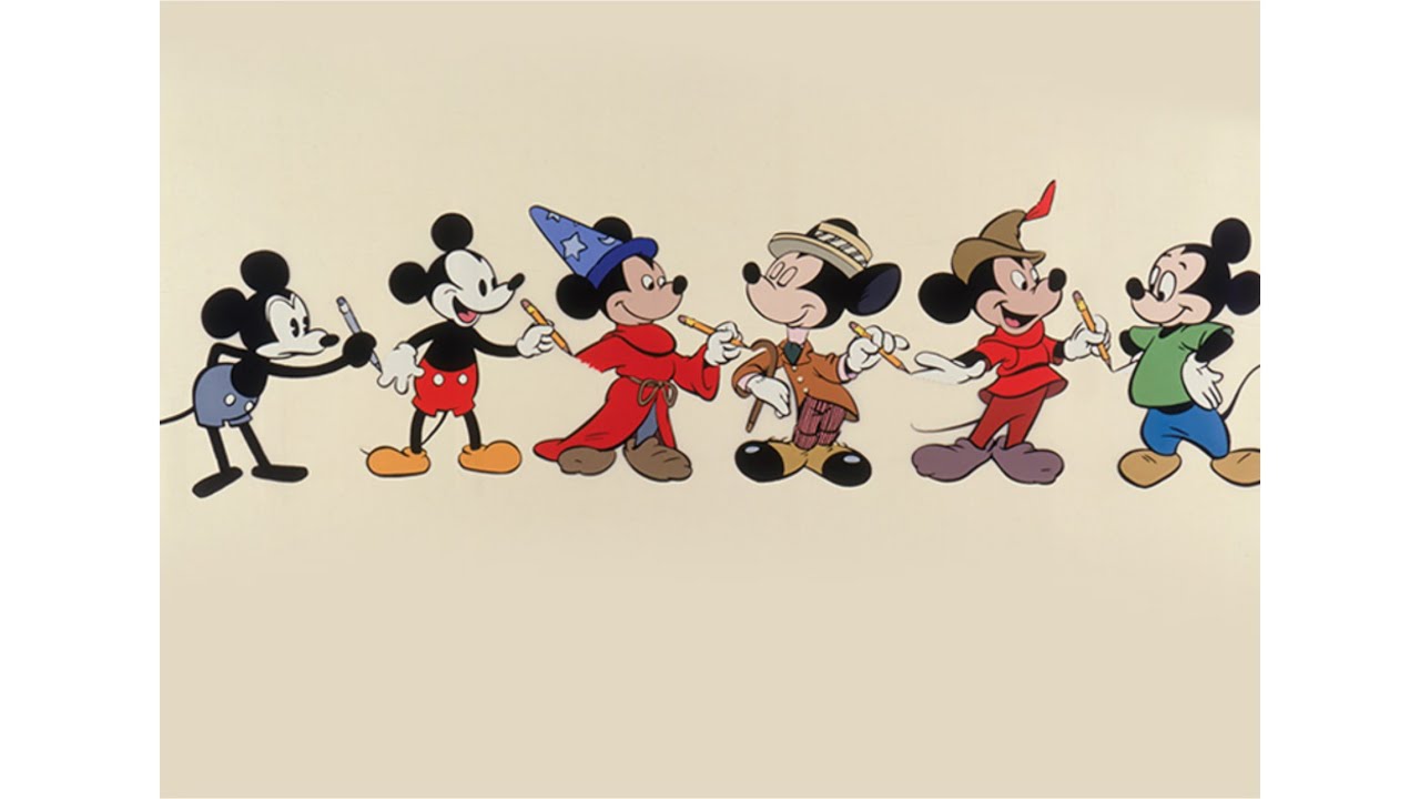 Mickey Mouse Evolution Timeline