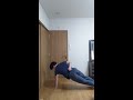 one arm push ups feet together 片手腕立て伏せ（閉脚）