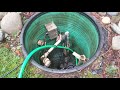 how to use a sump pump on your overflowed septic.