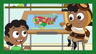 The 50 States with ABCmouse! | FULL LEARNING ACTIVITY | Interactive Geography Across USA ✨