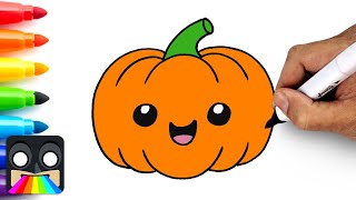 How to Draw a Pumpkin (Step by Step)