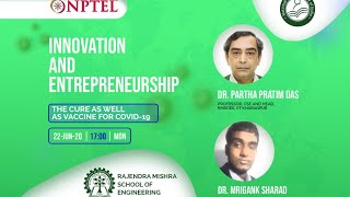 LIVE _ Innovation and Entrepreneurship - the Cure as well as Vaccine for COVID-19