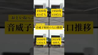 人口推移【音威子府村▶占冠村】1920年◇1950年◇2000年◇2024年 Village Comparison #地理 #比較 #shorts