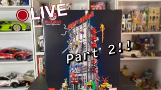 LEGO Marvel Daily Bugle (76178) LIVE Build Part 2!