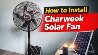 How to Assemble Charweek Solar Rechargeable Fan | Step-by-Step Guide