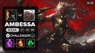 Ambessa vs GangPlank Top - KR Challenger - Patch 14.23 Season 14