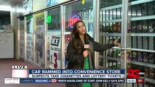 Car rams into convenience store