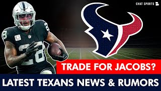 Houston Texans Trading For Josh Jacobs? Latest Texans Trade Rumors + Houston Texans Betting Lines