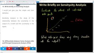 Question 15 - What is Sensitivity Analysis in Data Science