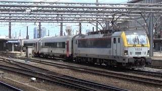 HLE 1824 + I11 vertrekt uit Station Brussel-Zuid