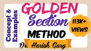 Golden Section Search Method for Unimodal Functions