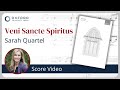 Veni Sancte Spiritus by Sarah Quartel score video