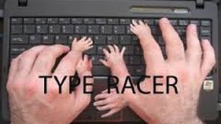 Typing in typeracer averaging 100 wpm speed