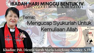 LIVE - IBADAH HARI MINGGU BENTUK IV - GMIM VIA DOLOROSA KAIRAGI DUA