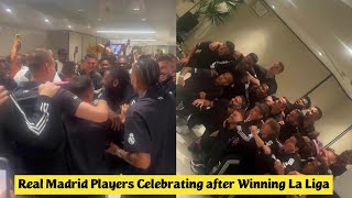 🤍 Real Madrid Players Celebrating After Winning La Liga For The 36th Time 🏆