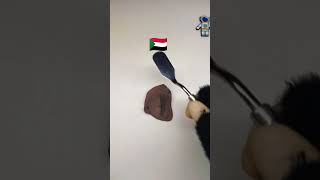 Mixing the colors flag of sudan #countryflag #colormixing #nationalflag #asmr #art