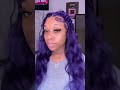 @linnaadoll 13x4 purple 24inch body wave wig