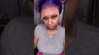 @linnaadoll 13X4 purple 24inch Body  Wave Wig