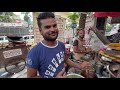 tiny little stall serving kolkata style pani puri indian street food