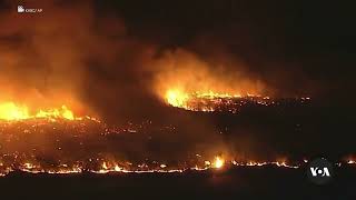 New wildfire in Ventura County, northwest of Los Angeles | VOA News