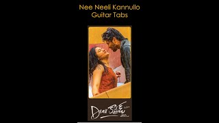 Nee Neeli Kannullona Guitar Tabs Lesson #DearComrade #DearComradeGuitar #VijayDeverakonda #shorts