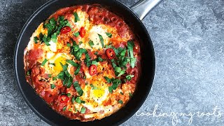 Kurdish fried tomatoes and eggs | Shakshuka | cooking my roots