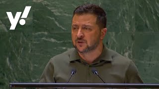 Zelensky asks nations at U.N. to support Ukrainian peace plan