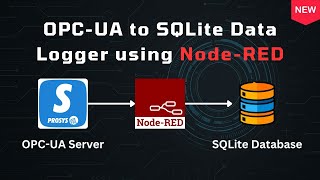 OPC-UA to SQLite Data Logger using Node-RED