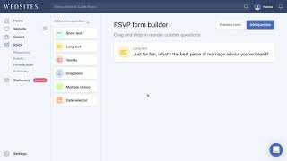 Introducing Your Customizable RSVP Form Builder