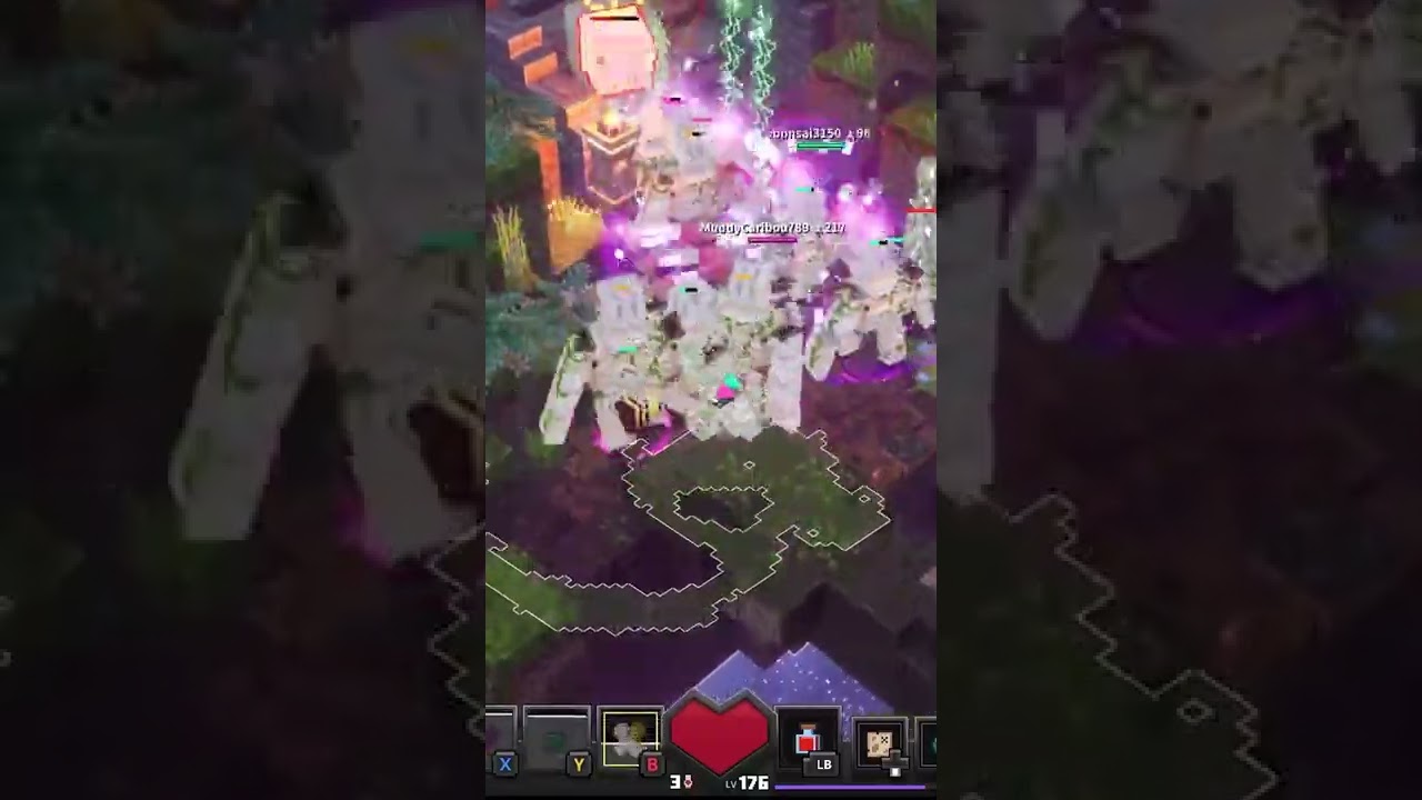 Minecraft Dungeons - It is reassuring to see so many iron golems. #shorts