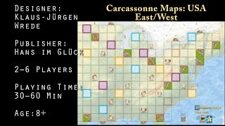 Carcassonne Maps: USA East/West