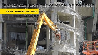 🚧 ESPECTACULAR DEMOLICION DE LA TORRE B | OBRAS 19 DE AGOSTO DE 2021 DEL ESTADIO SANTIAGO BERNABEU 🚧