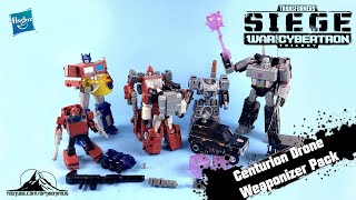 @TransformersOfficial War for Cybertron Deluxe Centurion Drone Weaponizer Pack Video Review